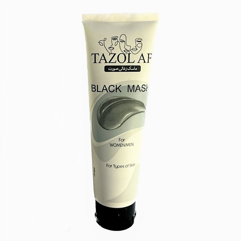 ماسک صورت تازول مدل زغال حجم 100 میلی لیتر